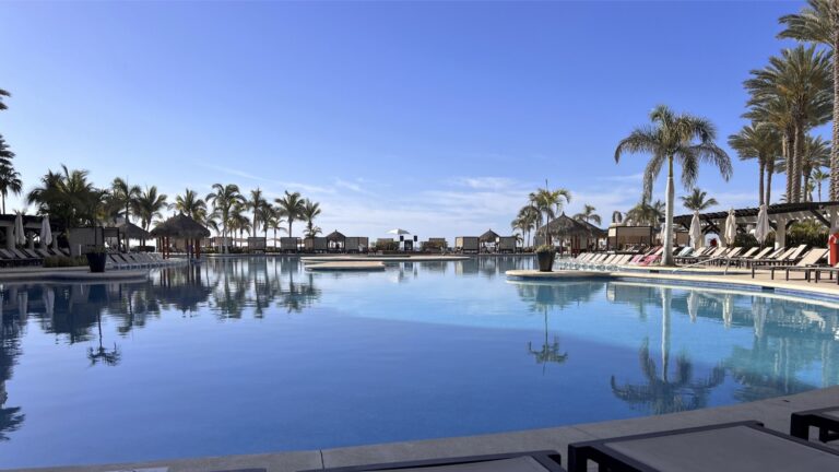 Photo of hotel pool.